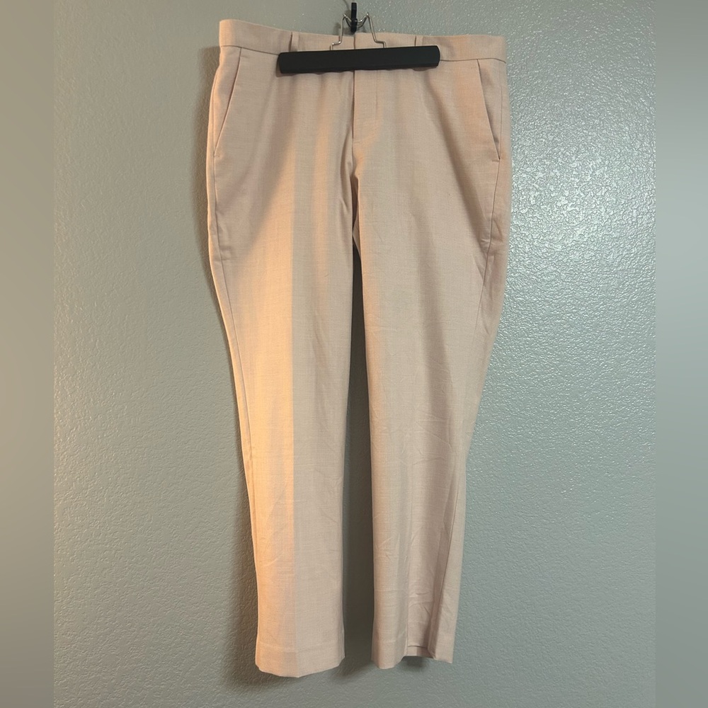 Mens Express pink dress pants size slim large 34 x 30